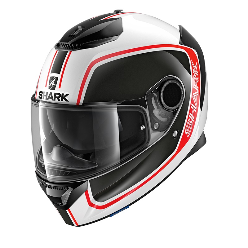 KACIGA SHARK SPARTAN XL PRIONA BIJELO CRNO CRVENA