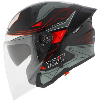 KACIGA KYT TTR-JET S LED BLACK GREY