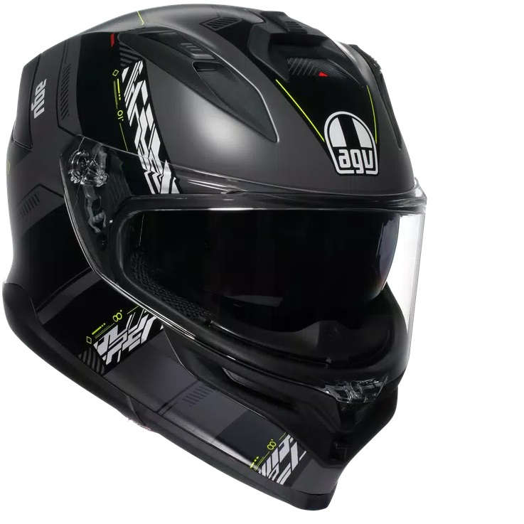 KACIGA AGV K7 L KYBER MATT GREY/YELLOW FLUO