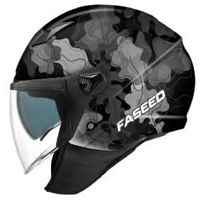 KACIGA FS 765 XXL LEAF CRNO SIVA