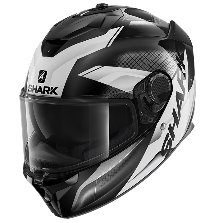 KACIGA SHARK SPARTAN GT L ELGEN CRNO BIJELA