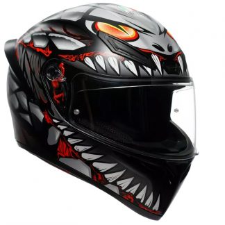 KACIGA AGV K1S L LYZARD MATT BLACK/GREY/RED  E2206