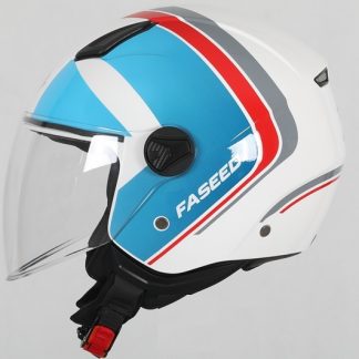 KACIGA FS 700 L DOUBLE BIJELO PLAVO CRVENA