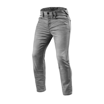 HLAČE REV'IT JEANS PISTON 31 L34 LIGHT GREY USED