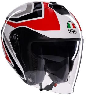 KACIGA AGV IRIDES XL TOLOSA BLACK RED GREY