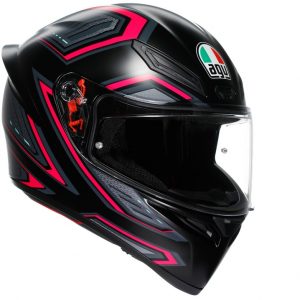 KACIGA AGV K1S L SLING MATT BLACK/PINK E2206