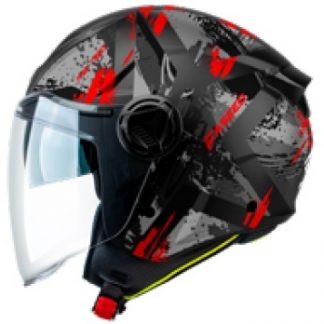 KACIGA FS 760 L POISON BLACK GREY RED