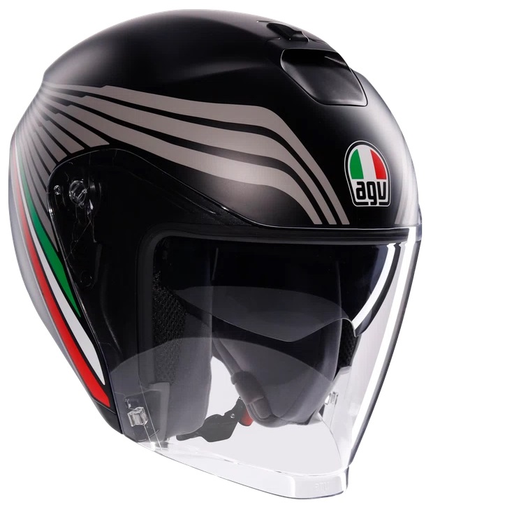 KACIGA AGV IRIDES XXL BOLOGNA MATT BLACK TRICOLORE