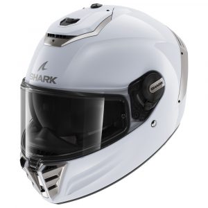 KACIGA SHARK SPARTAN RS S BLANK WHITE SILVER
