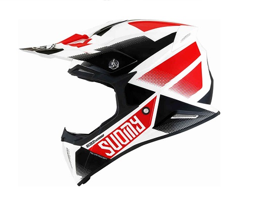 KACIGA SUOMY X-WING XL GRIP WHITE/RED