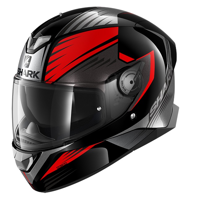 KACIGA SHARK SKWAL2 S HALLDER CRNO CRVENO SIVA