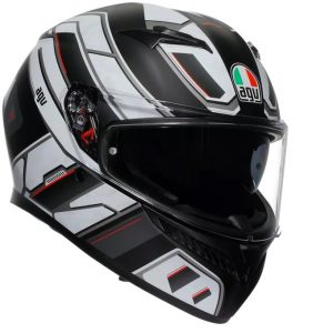 KACIGA AGV K3 S RIVIA MATT BLACK/WHITE