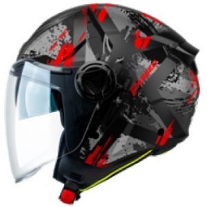 KACIGA FS 760 XXL POISON BLACK GREY RED