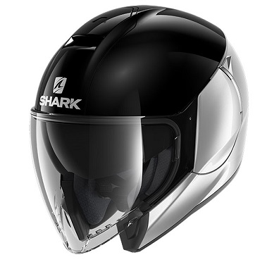 KACIGA SHARK CITYCRUISER XL DUAL SILVER BLACK