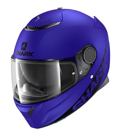 KACIGA SHARK SPARTAN M BLANK MAT BLUE YAMAHA