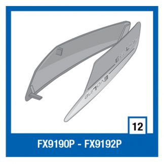 POKLOPAC KACIGE EVOLINE3 MALI BOČNI BIJELI