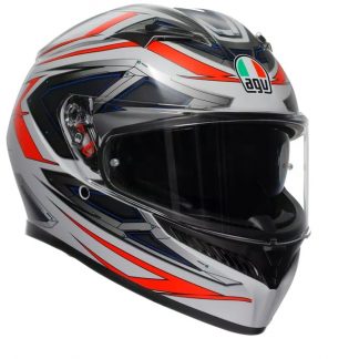 KACIGA AGV K3 XL SPACE MATT WHITE/RED/FLUO   E2206
