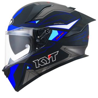 KACIGA KYT R2R XL LED BLUE / BLACK MATT