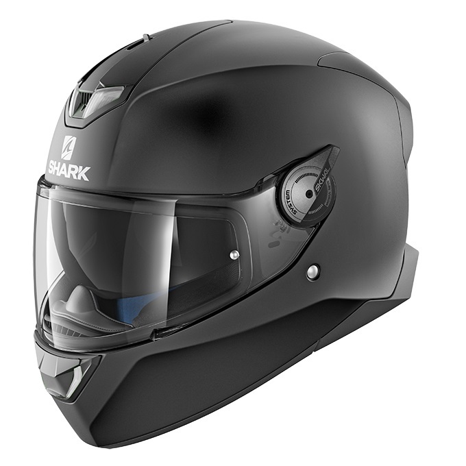 KACIGA SHARK SKWAL2 L BLANK MAT CRNA WHITE LED