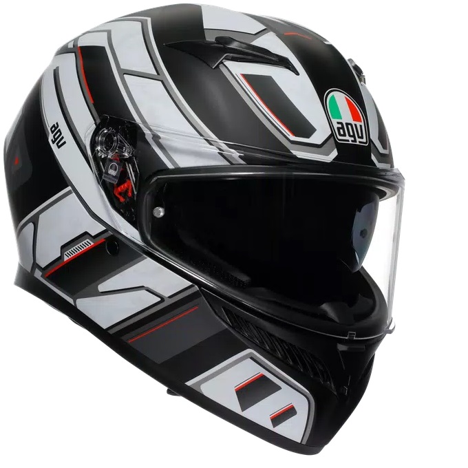 KACIGA AGV K3 M RIVIA MATT BLACK/WHITE
