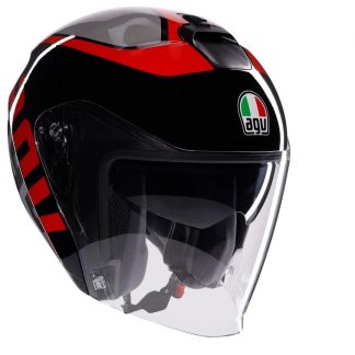 KACIGA AGV IRIDES M VALENZA MATT GREY BLACK RED