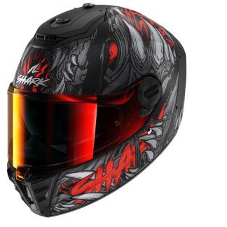 KACIGA SHARK SPARTAN RS M SHAYTAN MAT RED BLACK