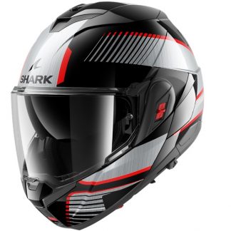 KACIGA SHARK OXO M SIKTER CRNO SIVO CRVENA