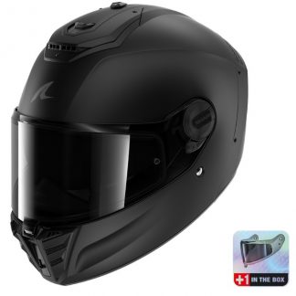 KACIGA SHARK SPARTAN RS L DARK SHADOW MAT CRNA