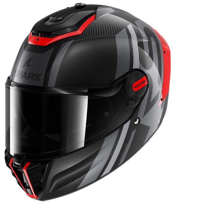 KACIGA SHARK SPARTAN RS L CARBON SHAWN BLACK ORANG