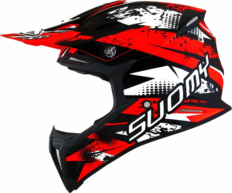 KACIGA SUOMY X-WING XS GRIP WHITE/RED