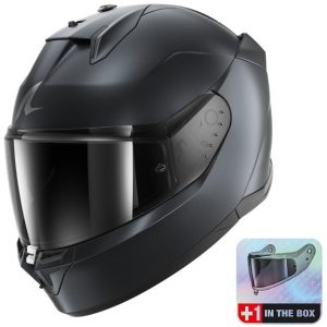 KACIGA SHARK D-SKWAL3 M DARK SHADOW PLAVA MAT+VIZ