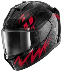 KACIGA SHARK D-SKWAL3 XL SHIEVER CRVENO SIVO CRNA