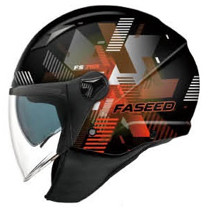 KACIGA FS 765 XS ABSTRACT CRNO NARANČASTA