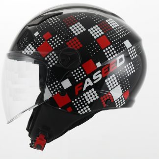 KACIGA FS 700 XS QUADRO CRNO CRVENA