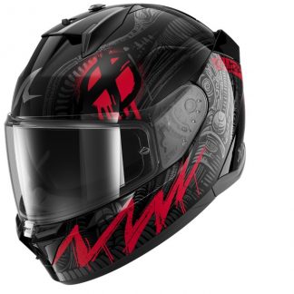KACIGA SHARK D-SKWAL3 XS SHIEVER CRVENO SIVO CRNA