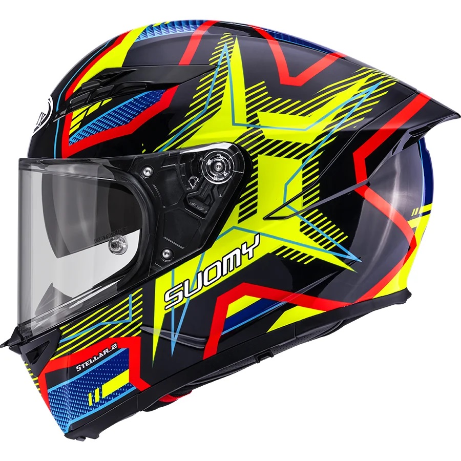 KACIGA SUOMY STELLAR2 M BLACKSTAR MAT BLACK YELLOW