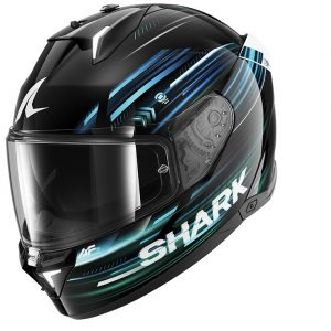 KACIGA SHARK SKWAL i3 XL LIGHT-BLUR CRNO ZELENO PL