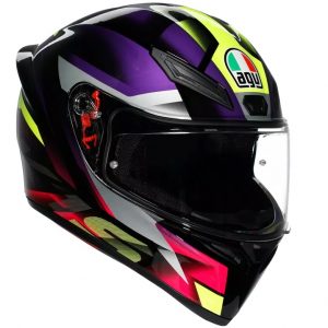 KACIGA AGV K1S XS FASTLAP MATT BLACK/PURPLE/PINK