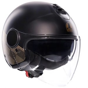 KACIGA AGV ETERES S PONZA MATT BLACK/GOLD