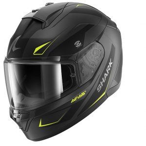 KACIGA SHARK RIDILL2 S MEKARIUM MAT ANTRACIT ŽUTA