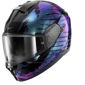 KACIGA SHARK RIDILL2 S REPTAIA CRNO LJUBIČASTA