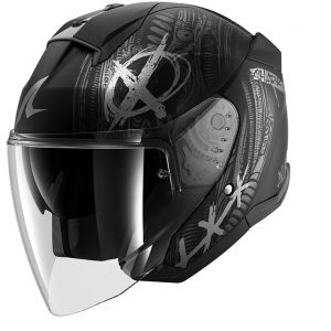 KACIGA SHARK SKWAL JET S SHIEVER MAT CRNO SIVA