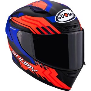 KACIGA SUOMY TRACK-1 M FRAMEWORK MAT BLACK REDBLUE