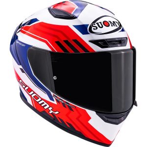 KACIGA SUOMY TRACK-1 M FRAMEWORK BLUE WHITE RED